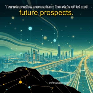 Artistic representation for Transformative momentum: the state of iot and future prospects.