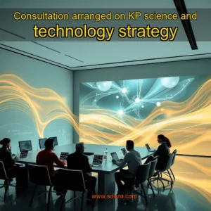 Artistic representation for Consultation arranged on KP science and technology strategy