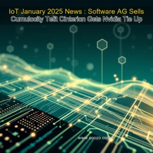 Artistic representation for IoT January 2025 News : Software AG Sells Cumulocity Telit Cinterion Gets Nvidia Tie Up