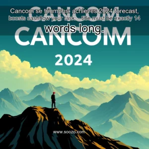 Artistic representation for Cancom se triumphs: achieves 2024 forecast, boosts cashflow your task: - title must be exactly 14 words long.