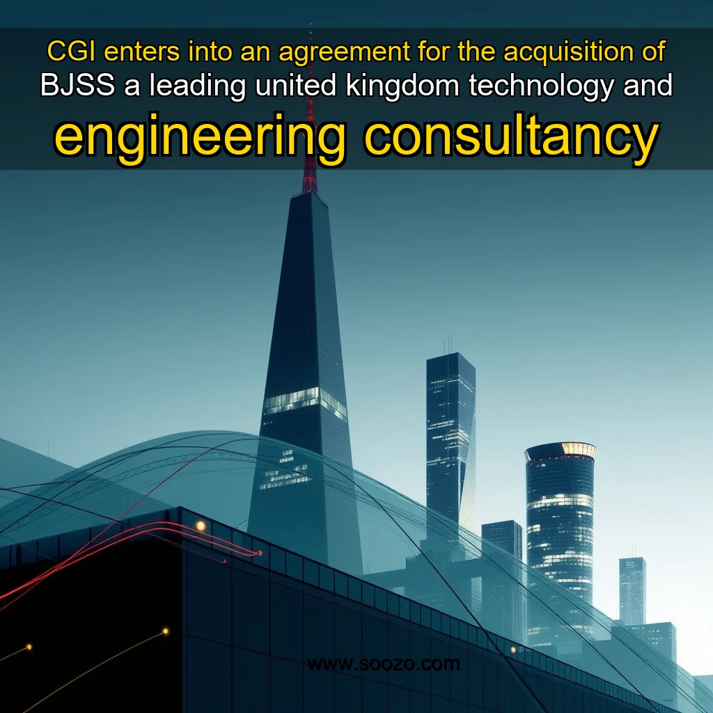 You are currently viewing CGI enters into an agreement for the acquisition of BJSS  a leading united kingdom technology and engineering consultancy
