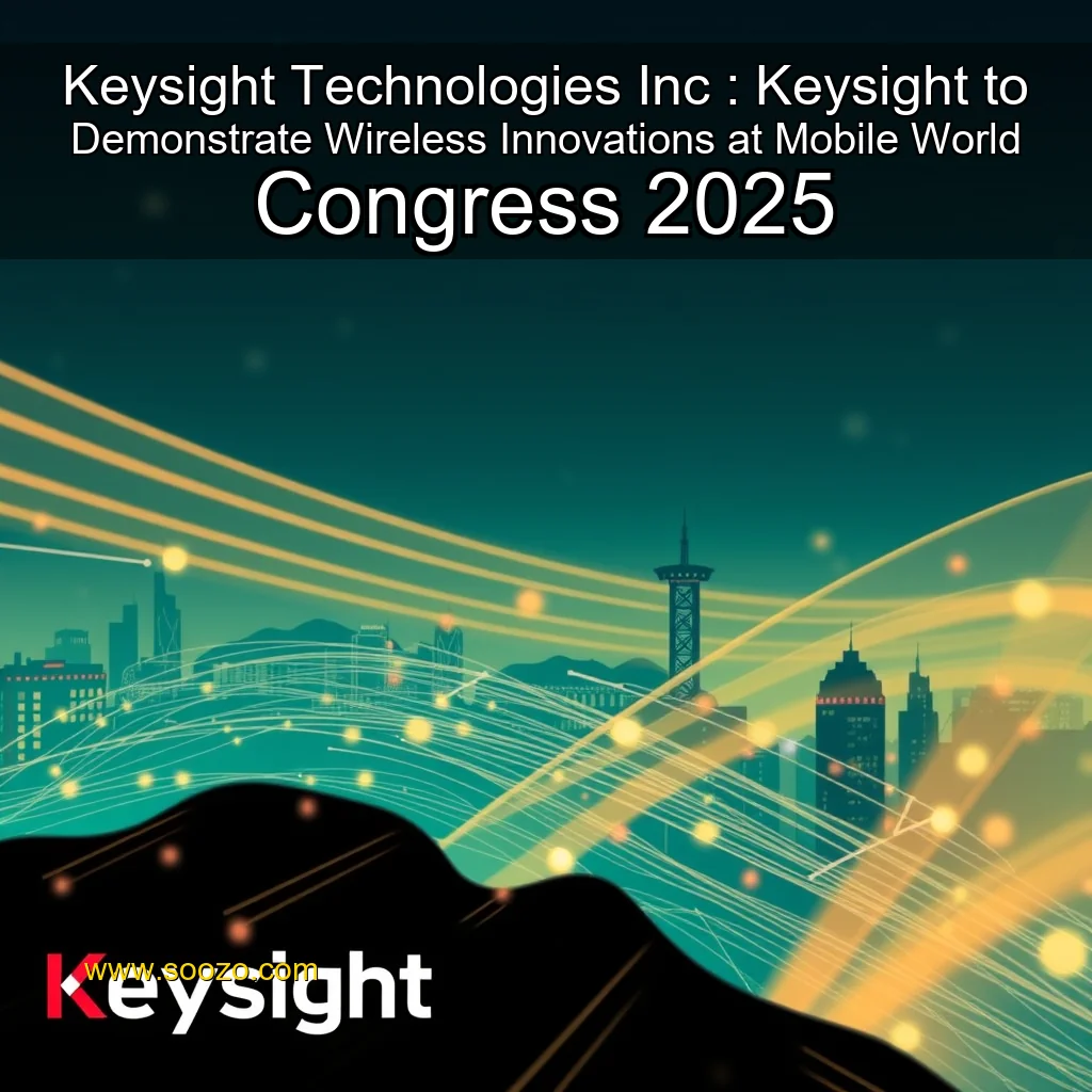 You are currently viewing Keysight Technologies  Inc : Keysight to Demonstrate Wireless Innovations at Mobile World Congress 2025