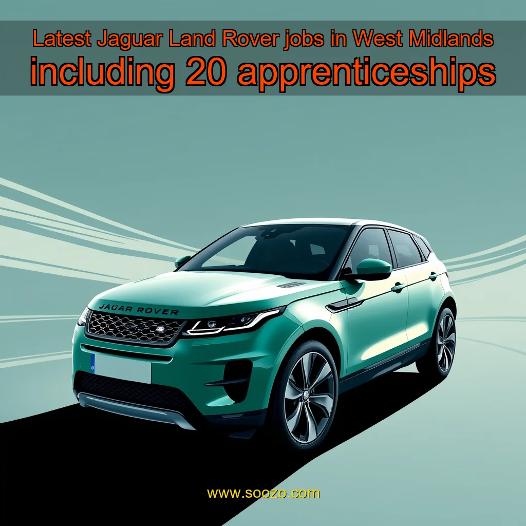 You are currently viewing Latest Jaguar Land Rover jobs in West Midlands including 20 apprenticeships