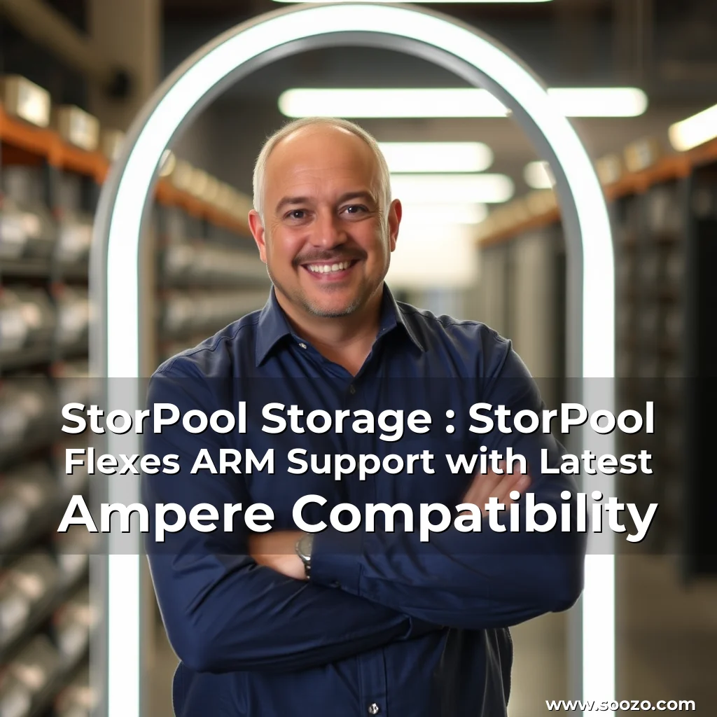 Artistic representation for StorPool Storage : StorPool Flexes ARM Support with Latest Ampere Compatibility
