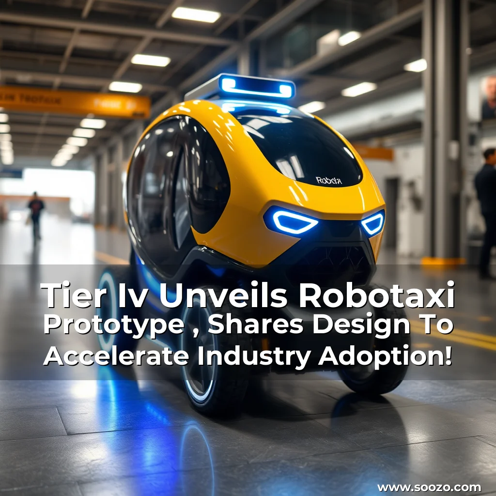 Artistic representation for Tier Iv Unveils Robotaxi Prototype , Shares Design To Accelerate Industry Adoption!