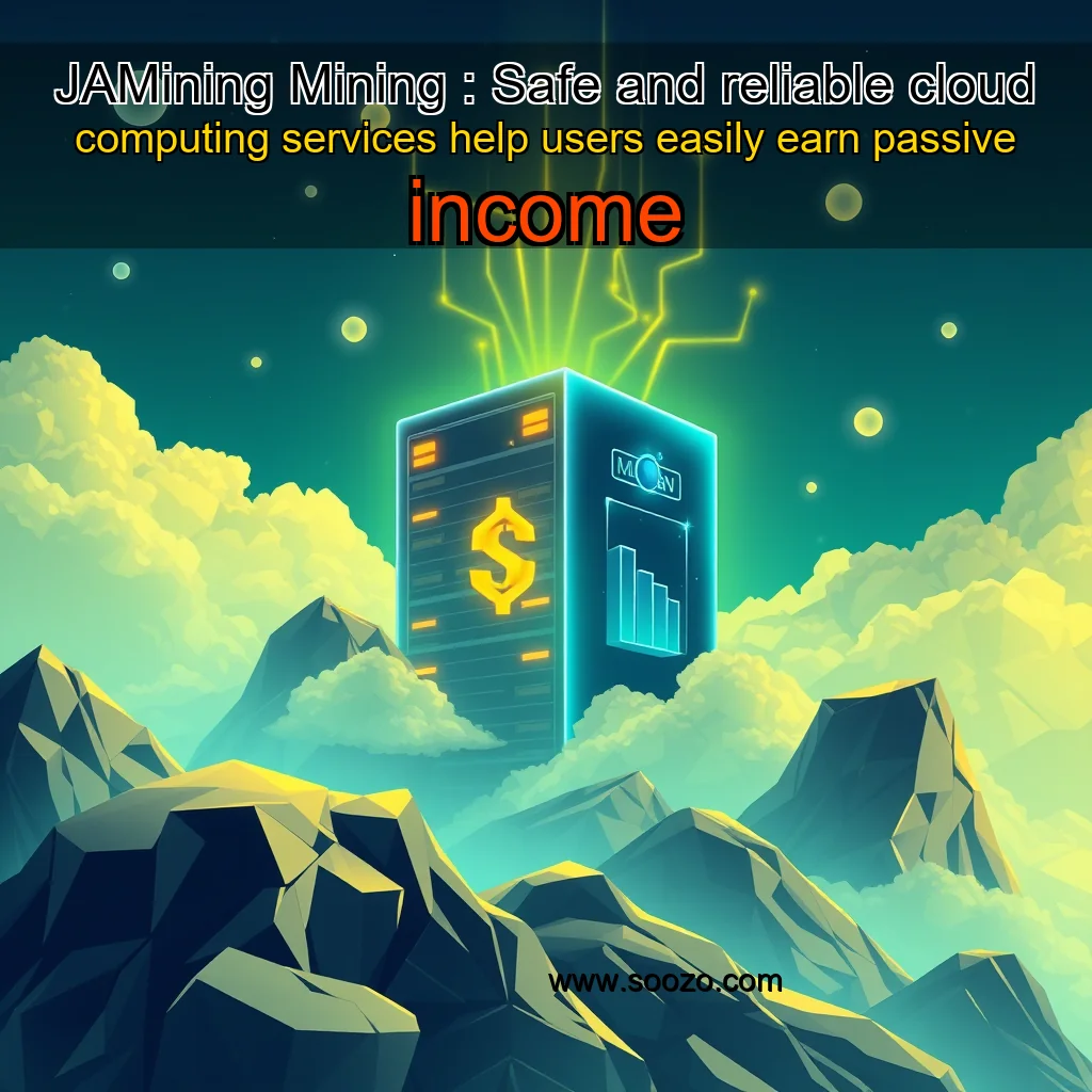 Artistic representation for JAMining Mining : Safe and reliable cloud computing services help users easily earn passive income