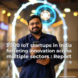 Artistic representation for 3 300 IoT startups in India fostering innovation across multiple sectors : Report