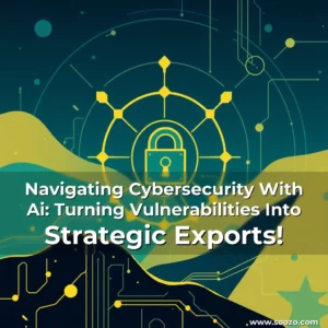 Artistic representation for Navigating Cybersecurity With Ai: Turning Vulnerabilities Into Strategic Exports!