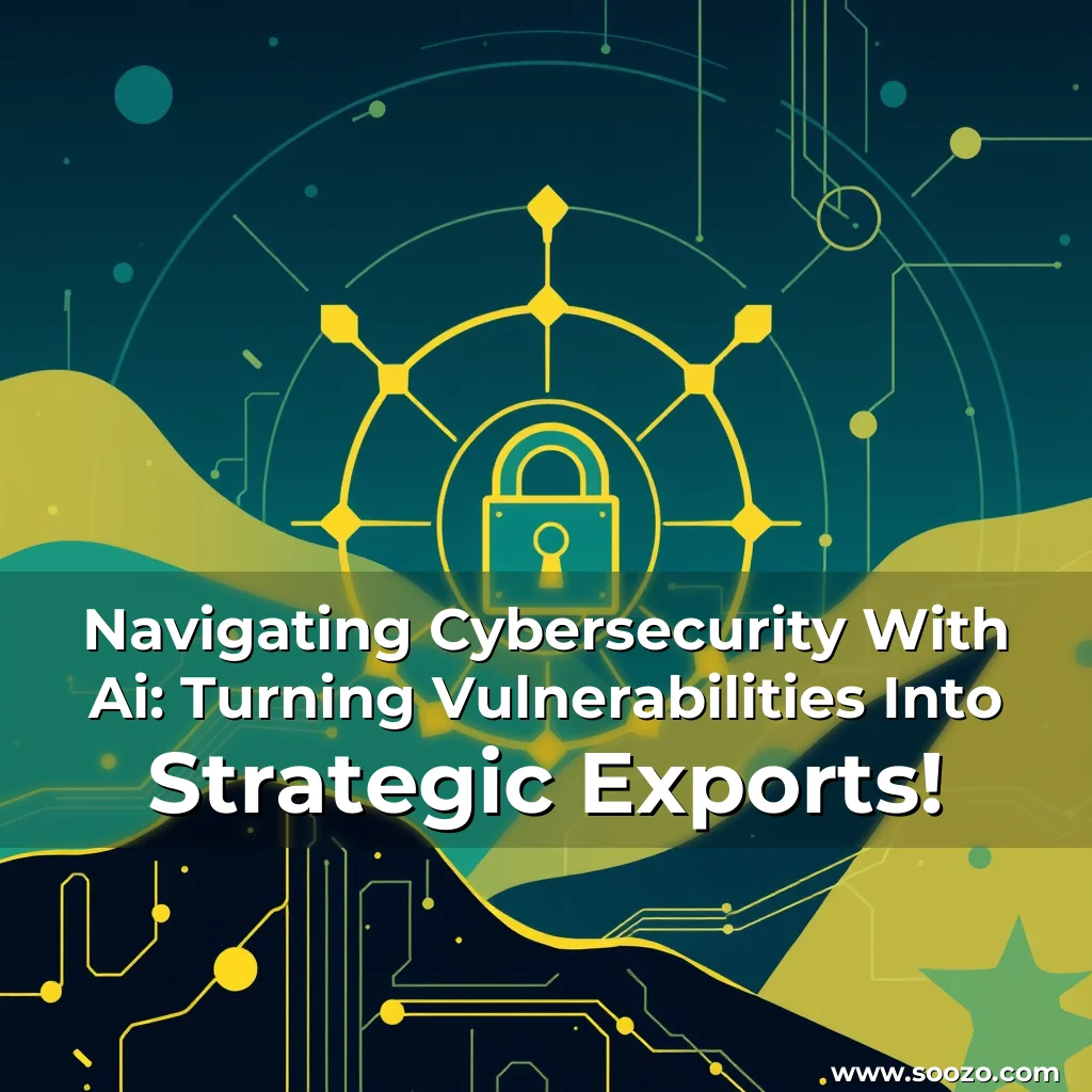 Artistic representation for Navigating Cybersecurity With Ai: Turning Vulnerabilities Into Strategic Exports!