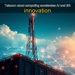 Artistic representation for Telecom cloud computing accelerates AI and 5G innovation