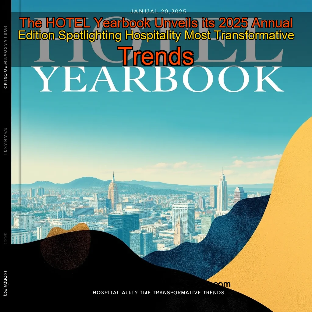 Artistic representation for The HOTEL Yearbook Unveils its 2025 Annual Edition Spotlighting Hospitality Most Transformative Trends