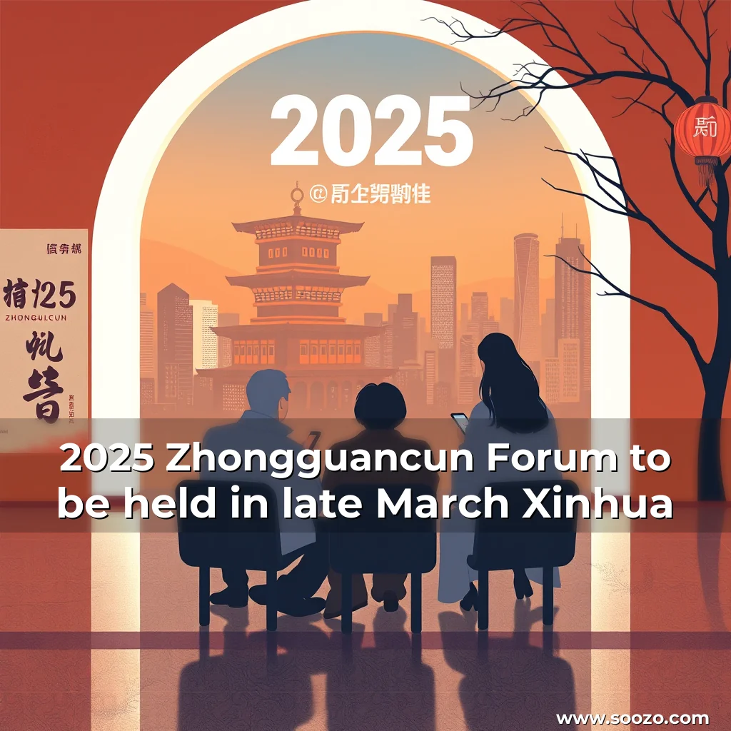 Artistic representation for 2025 Zhongguancun Forum to be held in late March Xinhua