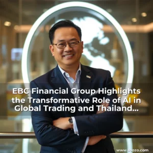 Artistic representation for EBC Financial Group Highlights the Transformative Role of AI in Global Trading and Thailand Economic Landscape