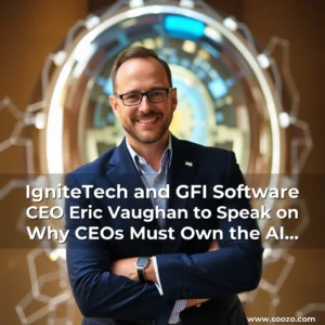 Artistic representation for IgniteTech and GFI Software CEO Eric Vaughan to Speak on Why CEOs Must Own the AI Human Future at Chief Executive Group CEO Summit