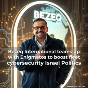 Artistic representation for Bezeq International teams up with Enigmatos to boost fleet cybersecurity Israel Politics