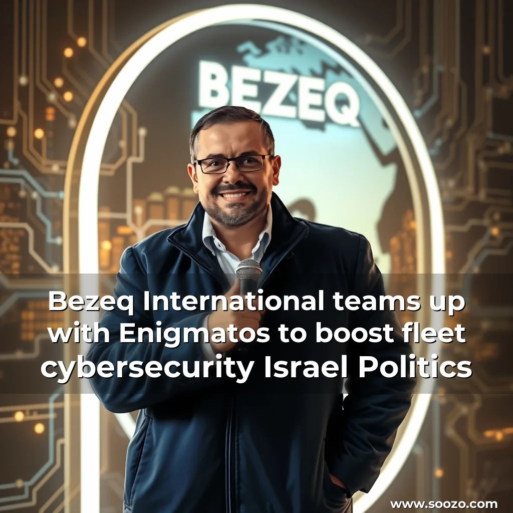 Artistic representation for Bezeq International teams up with Enigmatos to boost fleet cybersecurity Israel Politics