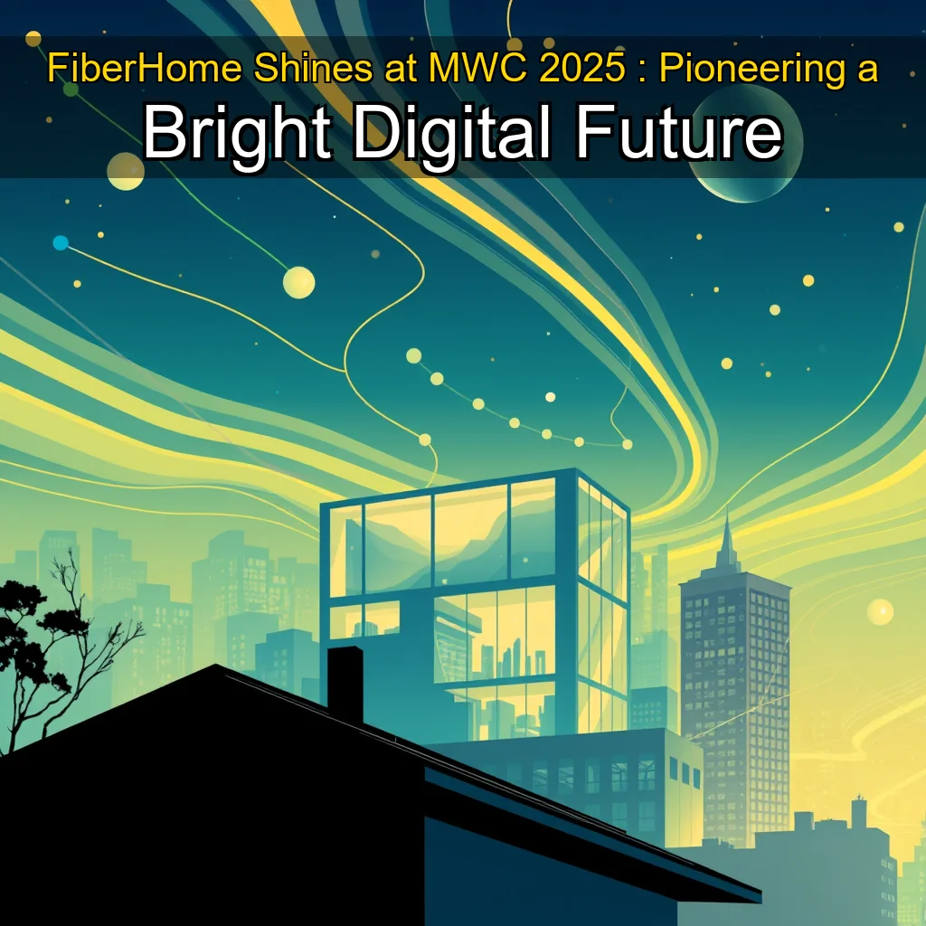 Artistic representation for FiberHome Shines at MWC 2025 : Pioneering a Bright Digital Future