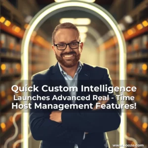 Artistic representation for Quick Custom Intelligence Launches Advanced Real - Time Host Management Features!