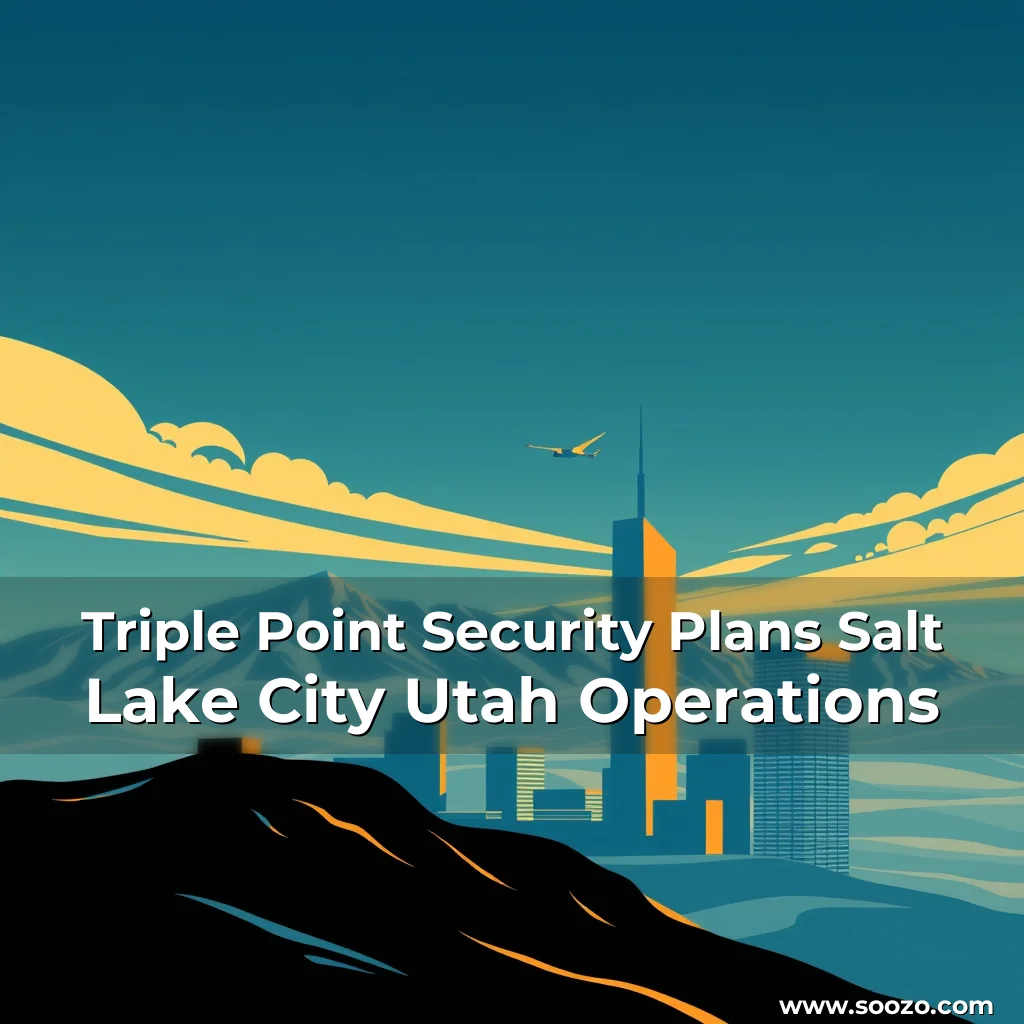 Artistic representation for Triple Point Security Plans Salt Lake City Utah Operations