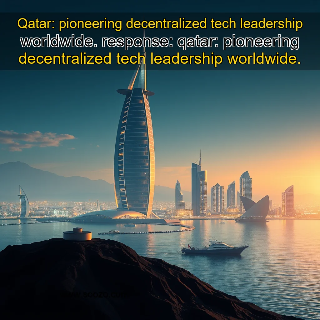 Read more about the article Qatar: pioneering decentralized tech leadership worldwide.


 response: qatar: pioneering decentralized tech leadership worldwide.