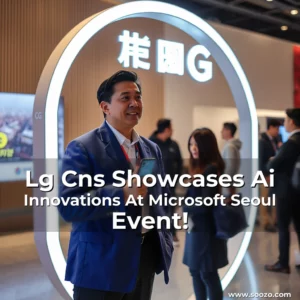 Artistic representation for Lg Cns Showcases Ai Innovations At Microsoft Seoul Event!