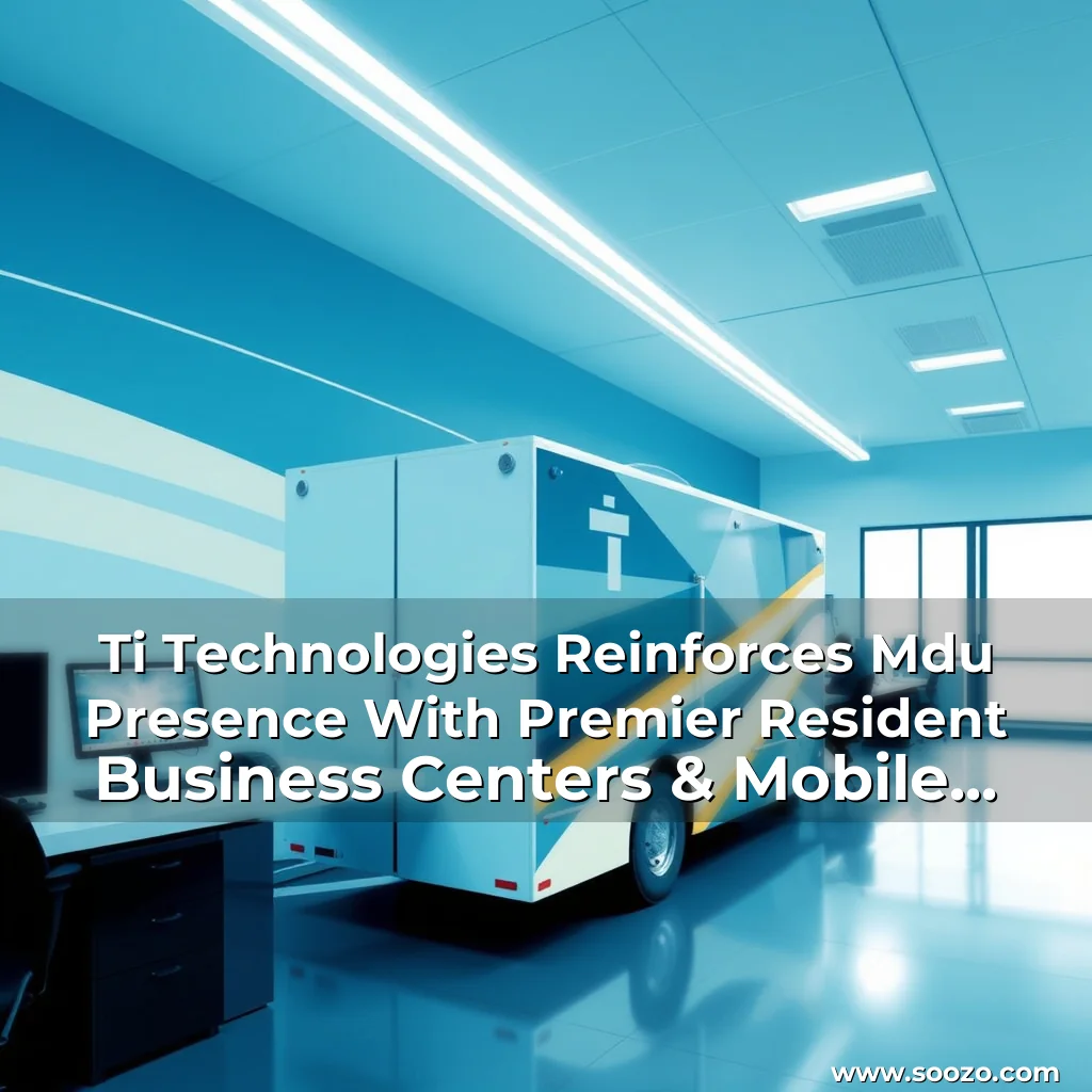 Artistic representation for Ti Technologies Reinforces Mdu Presence With Premier Resident Business Centers & Mobile Printing!
