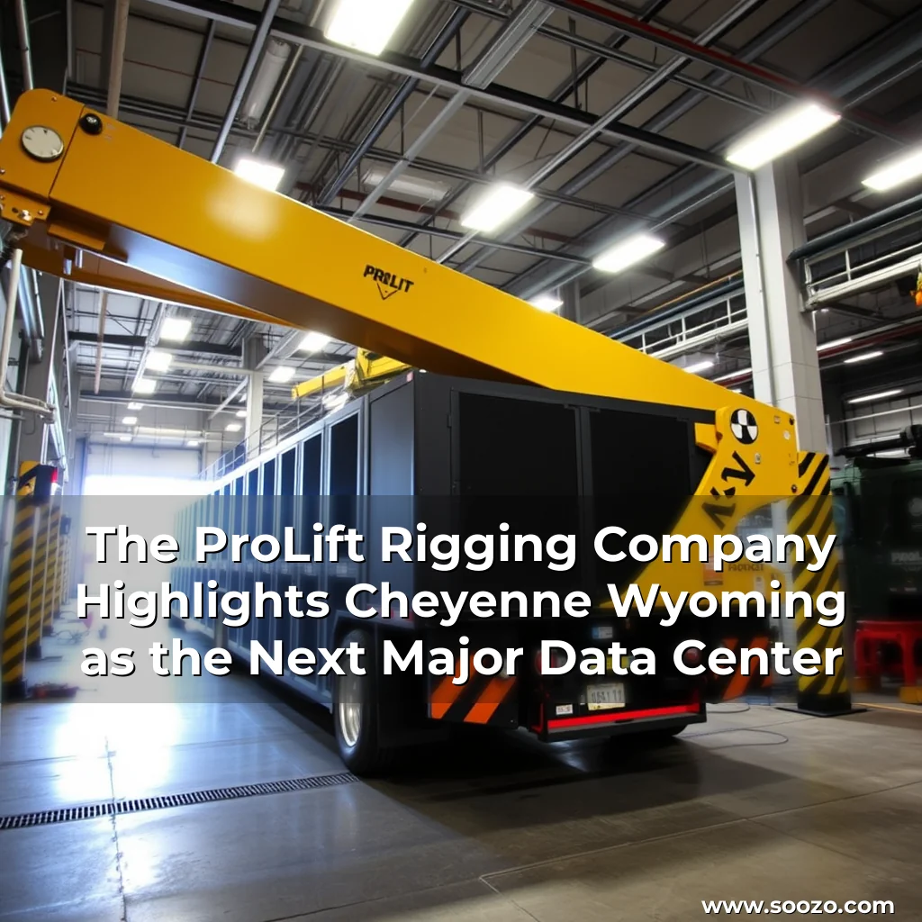 Artistic representation for The ProLift Rigging Company Highlights Cheyenne Wyoming as the Next Major Data Center