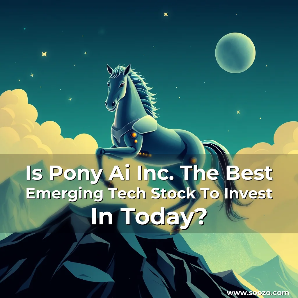 Artistic representation for Is Pony Ai Inc. The Best Emerging Tech Stock To Invest In Today?