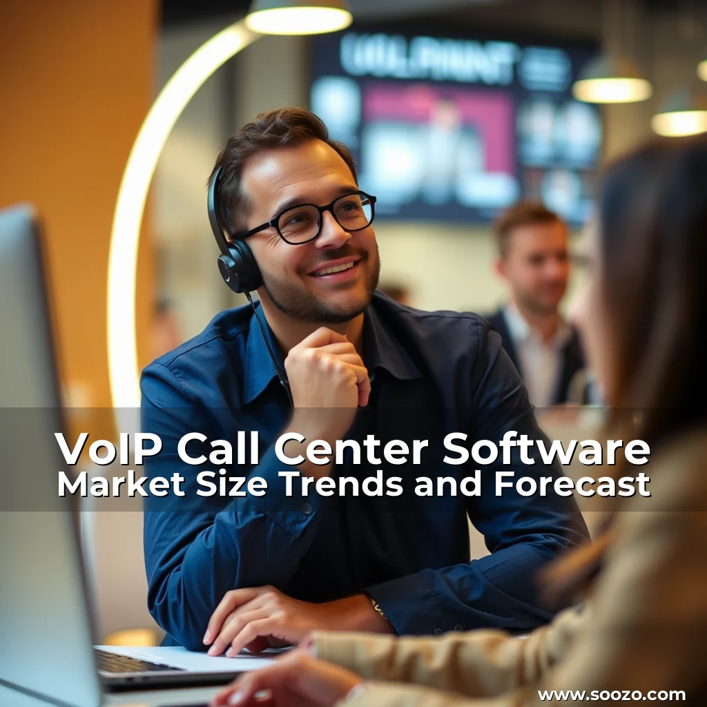 Artistic representation for VoIP Call Center Software Market Size Trends and Forecast