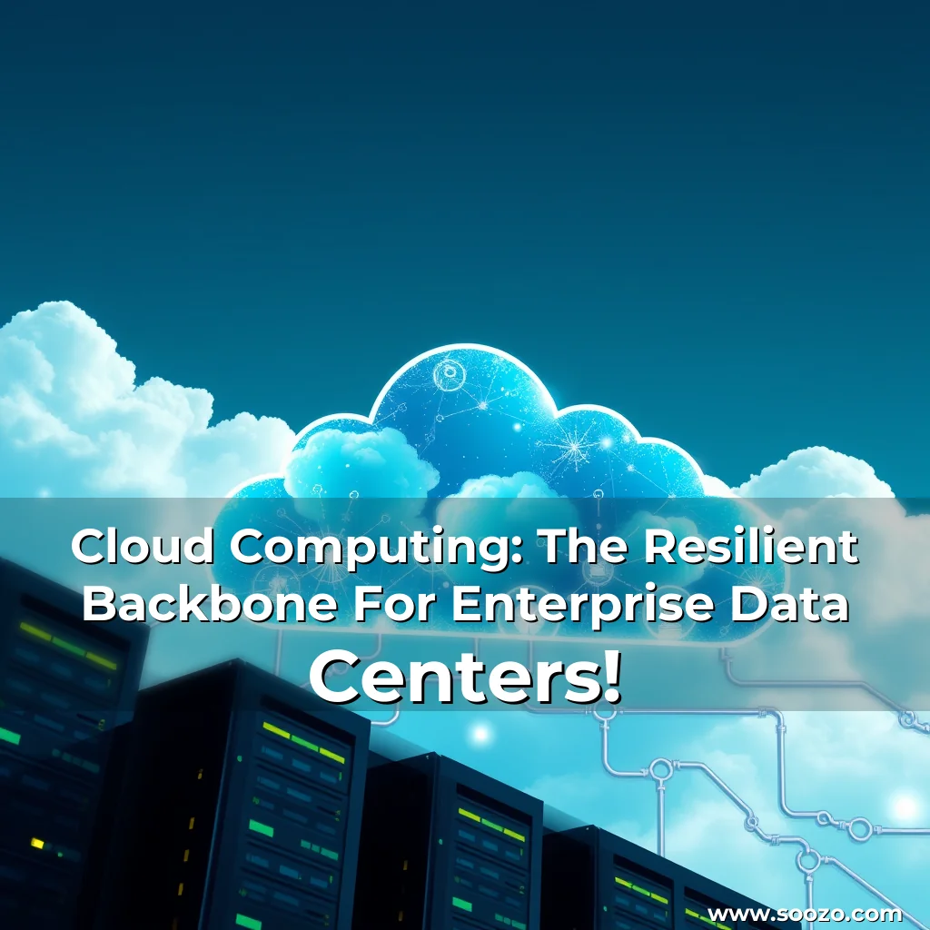 Artistic representation for Cloud Computing: The Resilient Backbone For Enterprise Data Centers!