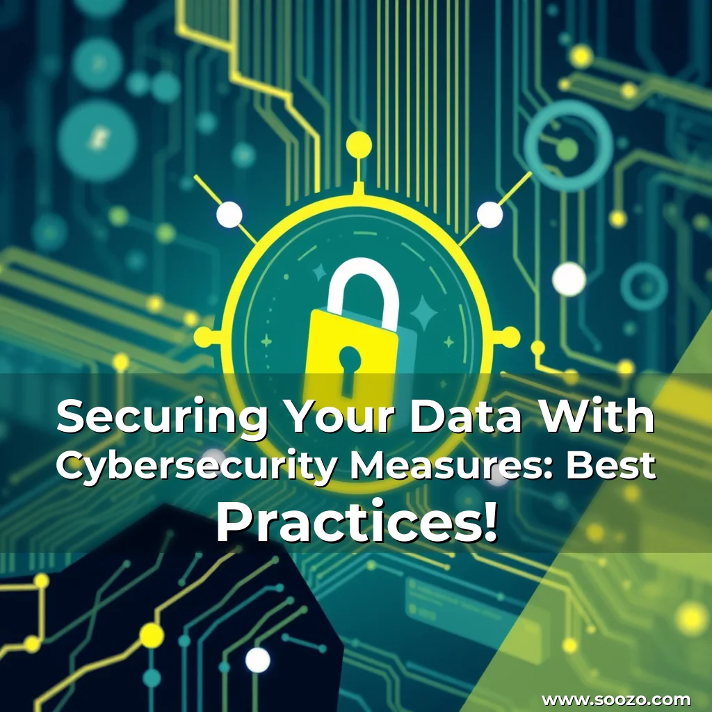 Artistic representation for Securing Your Data With Cybersecurity Measures: Best Practices!