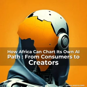 Artistic representation for How Africa Can Chart Its Own AI Path : From Consumers to Creators