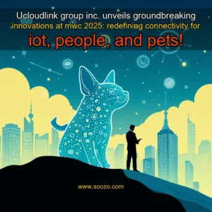 Artistic representation for Ucloudlink group inc. unveils groundbreaking innovations at mwc 2025: redefining connectivity for iot, people, and pets!