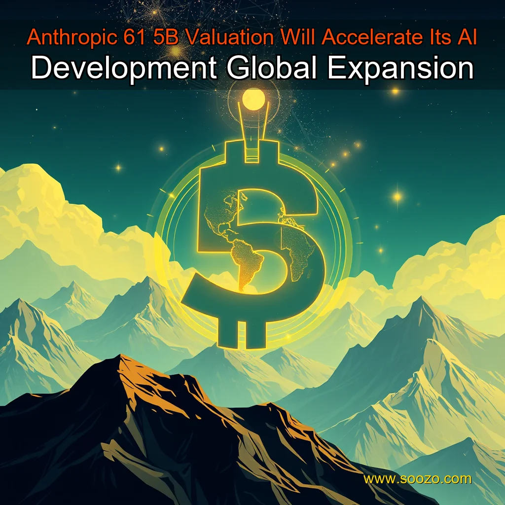 Artistic representation for Anthropic 61 5B Valuation Will Accelerate Its AI Development Global Expansion