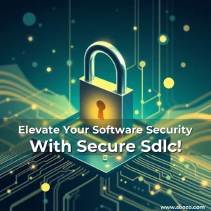 Artistic representation for Elevate Your Software Security With Secure Sdlc!