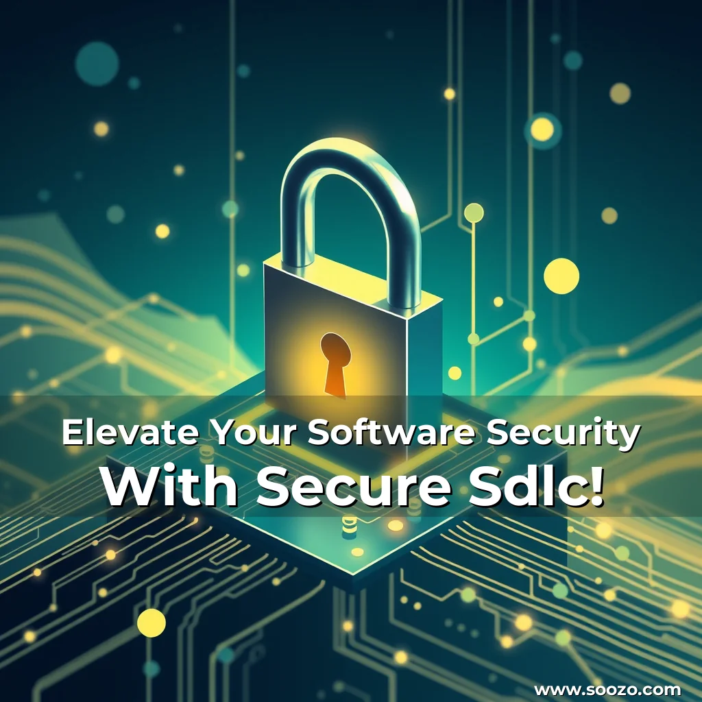 Artistic representation for Elevate Your Software Security With Secure Sdlc!