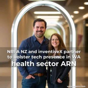 Artistic representation for NRI A NZ and inventiveX partner to bolster tech presence in WA health sector ARN