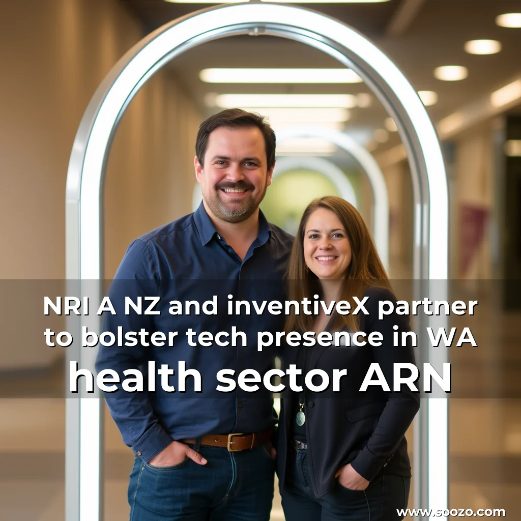 Artistic representation for NRI A NZ and inventiveX partner to bolster tech presence in WA health sector ARN