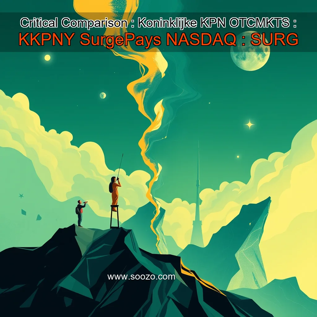 Artistic representation for Critical Comparison : Koninklijke KPN OTCMKTS : KKPNY SurgePays NASDAQ : SURG