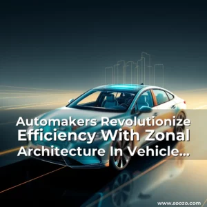 Artistic representation for Automakers Revolutionize Efficiency With Zonal Architecture In Vehicle Electronics!