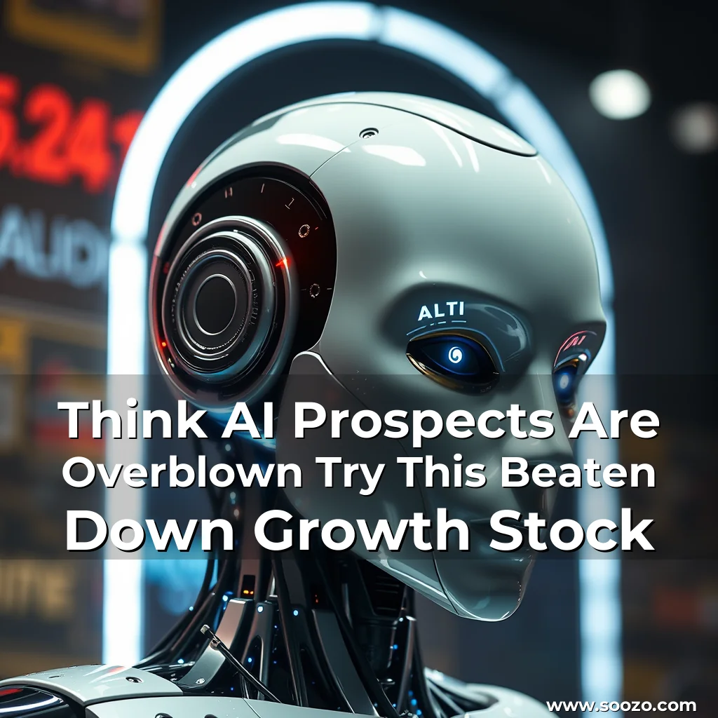Artistic representation for Think AI Prospects Are Overblown Try This Beaten Down Growth Stock