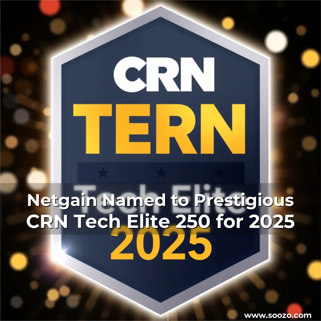 Artistic representation for Netgain Named to Prestigious CRN Tech Elite 250 for 2025