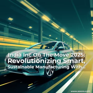 Artistic representation for India Inc On The Move 2025: Revolutionizing Smart, Sustainable Manufacturing With Ai - Et Auto News!