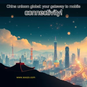 Artistic representation for China unicom global: your gateway to mobile connectivity!