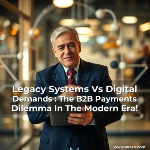 Artistic representation for Legacy Systems Vs Digital Demands : The B2B Payments Dilemma In The Modern Era!