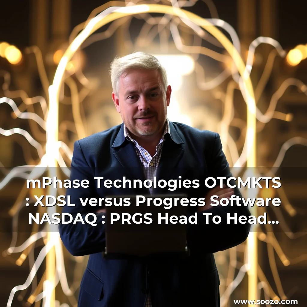 Artistic representation for mPhase Technologies OTCMKTS : XDSL versus Progress Software NASDAQ : PRGS Head To Head Survey