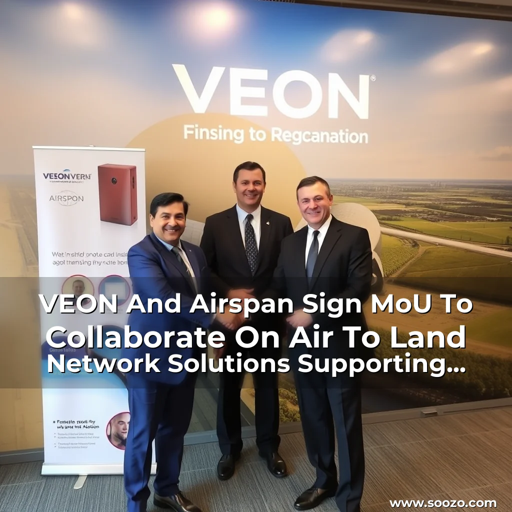 Artistic representation for VEON And Airspan Sign MoU To Collaborate On Air To Land Network Solutions Supporting Ukraine Resilience