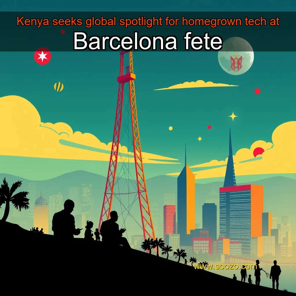 Artistic representation for Kenya seeks global spotlight for homegrown tech at Barcelona fete