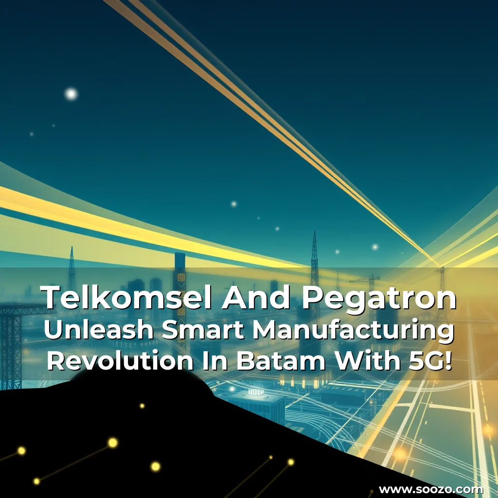 Artistic representation for Telkomsel And Pegatron Unleash Smart Manufacturing Revolution In Batam With 5G!