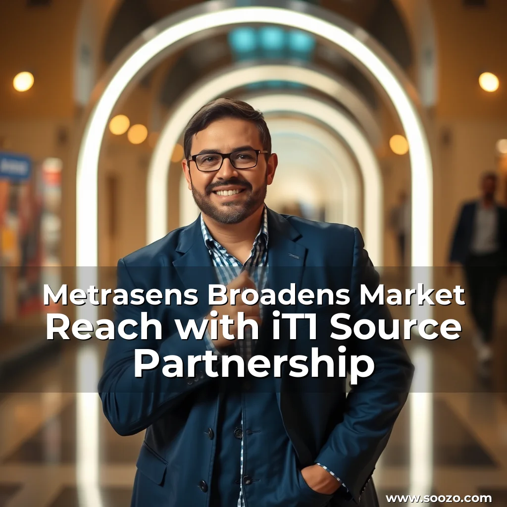Artistic representation for Metrasens Broadens Market Reach with iT1 Source Partnership
